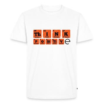 Pensez chimie positive périodiquement dire cadeau - T-shirt Premium bio Homme - blanc - Devant - Nico (187cm)