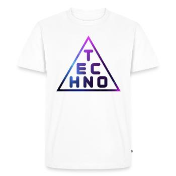 Techno Music Music DJ Cadeau - T-shirt Premium bio Homme - blanc - Devant - Nico (187cm)