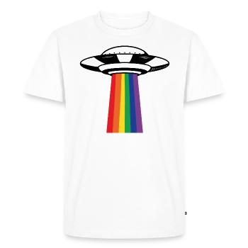 Don des droits de l'homme UGB lgbt - T-shirt Premium bio Homme - blanc - Devant - Nico (187cm)