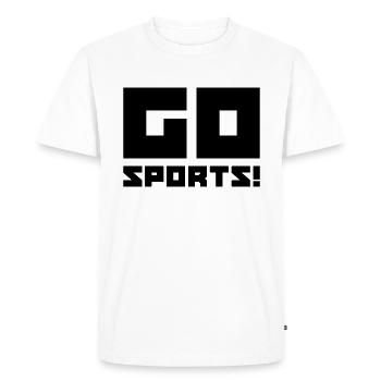 Cadeau sport - T-shirt Premium bio Homme - blanc - Devant - Nico (187cm)