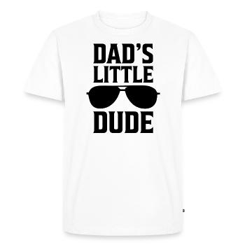 Le petit cadeau du fils de papa - T-shirt Premium bio Homme - blanc - Devant - Nico (187cm)