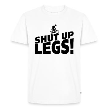 Shut up legs vélo cadeau vélo - T-shirt Premium bio Homme - blanc - Devant - Nico (187cm)