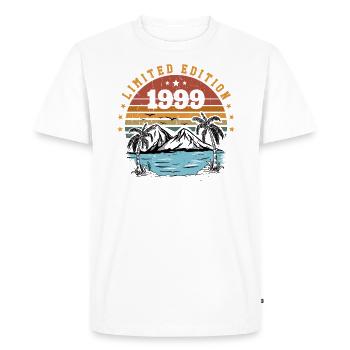 1999 Cadeau Anniversaire Vintage Rétro Né en 1999 - T-shirt Premium bio Homme - blanc - Devant - Nico (187cm)