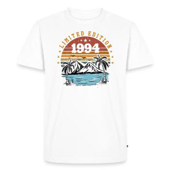 1994 Cadeau Anniversaire Vintage Rétro Né en 1994 - T-shirt Premium bio Homme - blanc - Devant - Nico (187cm)