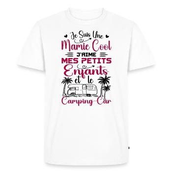 Grandma I love My Little Children and the Campervan - Men's Premium Organic T-Shirt - white - Front - Nico (187cm)