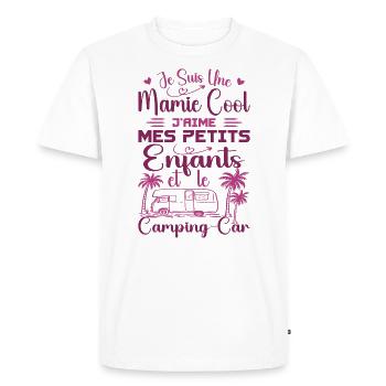 Grandma I love My Little Children and the Campervan - Men's Premium Organic T-Shirt - white - Front - Nico (187cm)