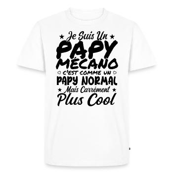 I'm a mechanic grandpa like a normal grandpa - Men's Premium Organic T-Shirt - white - Front - Nico (187cm)