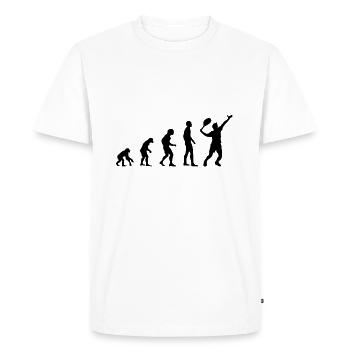 Evolution Tennis - Men's Premium Organic T-Shirt - white - Front - Nico (187cm)