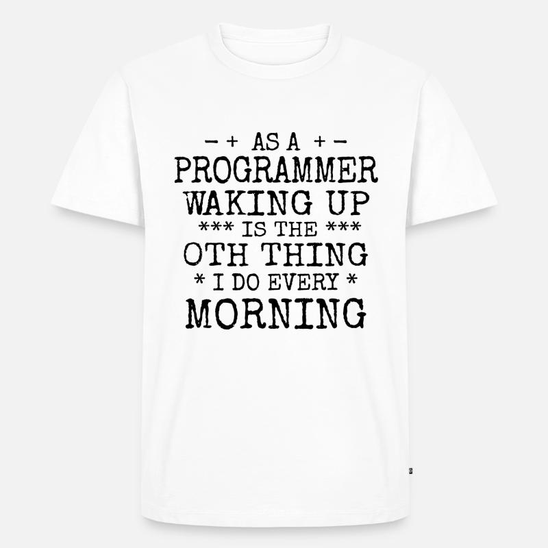Software Ingenieur Informatiker Programmierer - Männer Premium Bio T-Shirt - Weiß
