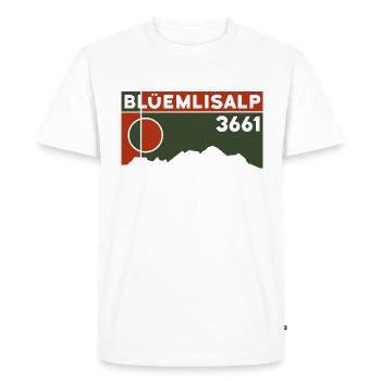 Blüemlisalphorn Blüemlisalp Hike Ascent - Men's Premium Organic T-Shirt - white - Front - Nico (187cm)