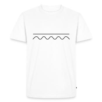 physics - Men's Premium Organic T-Shirt - white - Front - Nico (187cm)