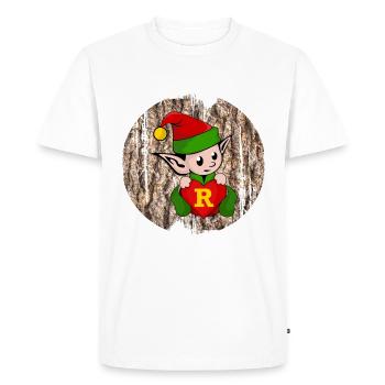onze r - T-shirt Premium bio Homme - blanc - Devant - Nico (187cm)