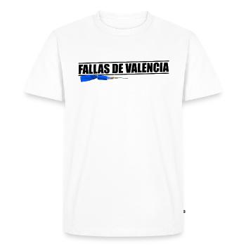 Fallas de Valencia Feux d’artifice - T-shirt Premium bio Homme - blanc - Devant - Nico (187cm)