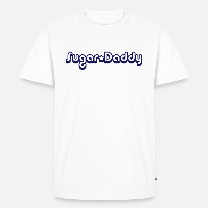 Sugar Daddy - Männer Premium Bio T-Shirt - Weiß