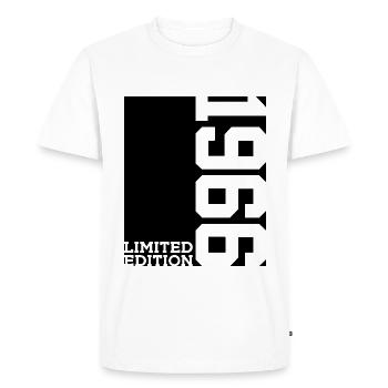 LIMITED EDITION 1966 60TH BIRTHDAY - Men's Premium Organic T-Shirt - white - Front - Nico (187cm)