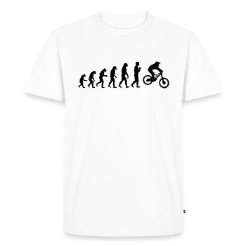 Bicycle Downhill Bike Downhill Bike Downhillbike - Men's Premium Organic T-Shirt - white - Front - Nico (187cm)