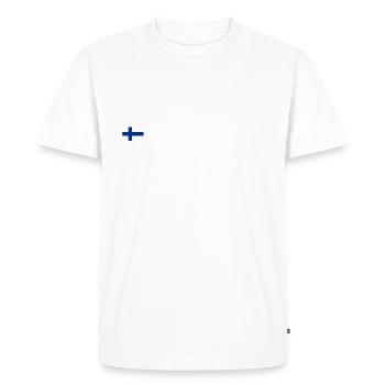 Finland Experience - Finlande - T-shirt Premium bio Homme - blanc - Devant - Nico (187cm)