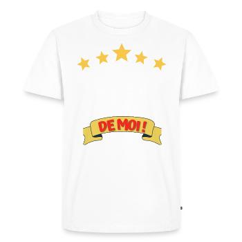Si tu veux frôler la perfection passe à côté demoi - T-shirt Premium bio Homme - blanc - Devant - Nico (187cm)