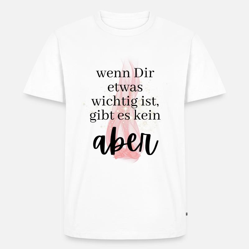 POSITIVE EINSTELLUNG MINDSET Motivation - Männer Premium Bio T-Shirt - Weiß