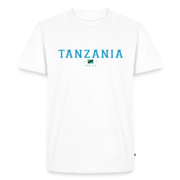 Tanzanie - T-shirt Premium bio Homme - blanc - Devant - Nico (187cm)