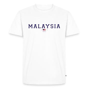 Malaisie - T-shirt Premium bio Homme - blanc - Devant - Nico (187cm)