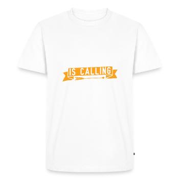 Antwerp calls and I have to go - Men's Premium Organic T-Shirt - white - Front - Nico (187cm)