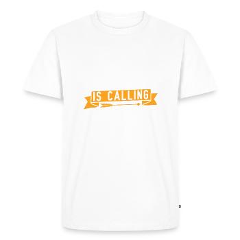 Las Palmas appelle et je dois y aller - T-shirt Premium bio Homme - blanc - Devant - Nico (187cm)