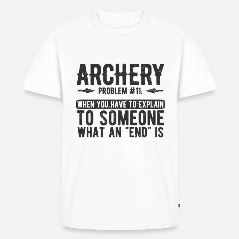 Bogenschießen Archery - Männer Premium Bio T-Shirt - Weiß