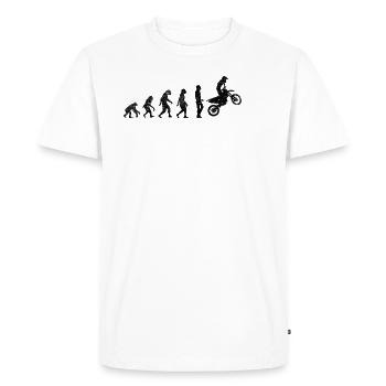 Motocross Evolution Braap Biker Gift - Men's Premium Organic T-Shirt - white - Front - Nico (187cm)