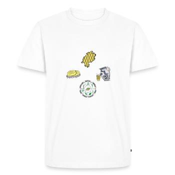 Hessen Heimat Frankfurt Äppler Handkäs Grie Soß - Männer Premium Bio T-Shirt - Weiß - Vorne - Nico (187cm)