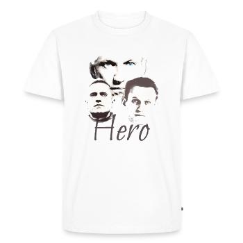 Alexei Navalny, Navalny,Drawing,hero - Men's Premium Organic T-Shirt - white - Front - Nico (187cm)