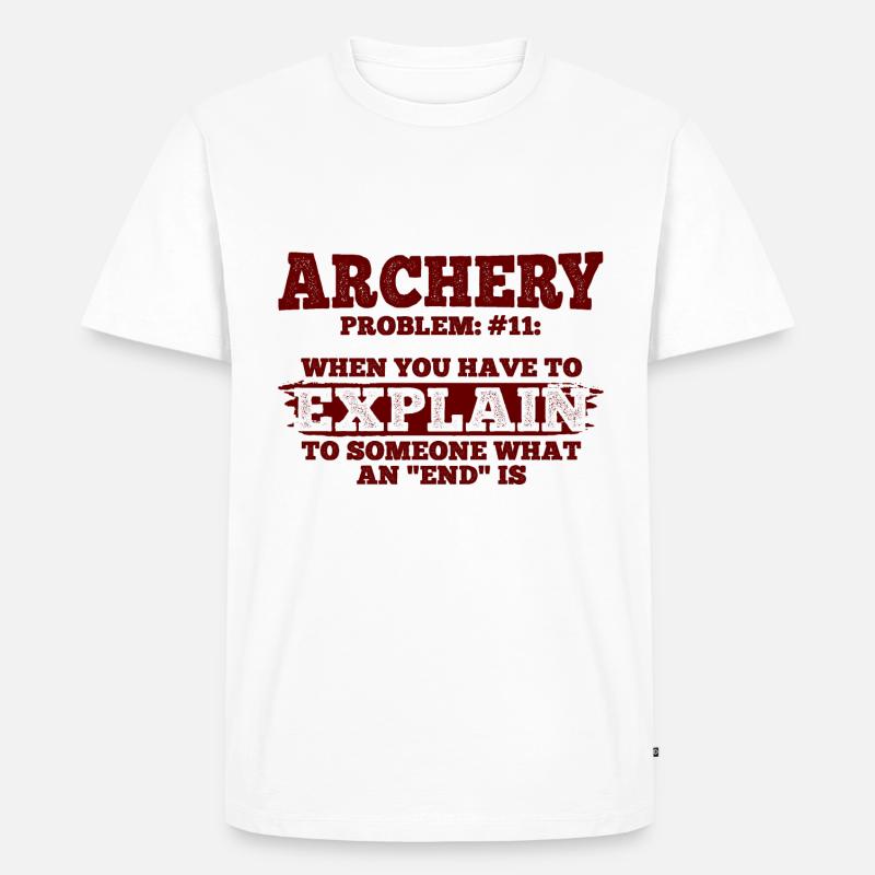 Bogenschießen Archery - Männer Premium Bio T-Shirt - Weiß