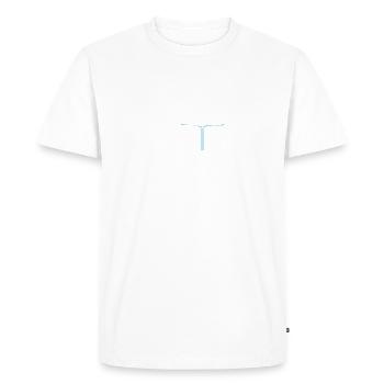 Lire pouls pouls pouls - T-shirt Premium bio Homme - blanc - Devant - Nico (187cm)