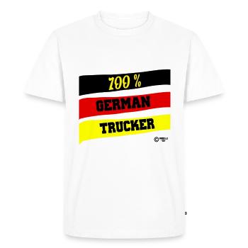Möllis Roadstory GermanTRucker - Men's Premium Organic T-Shirt - white - Front - Nico (187cm)