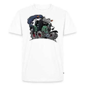 0922 F - T-shirt Premium bio Homme - blanc - Devant - Nico (187cm)