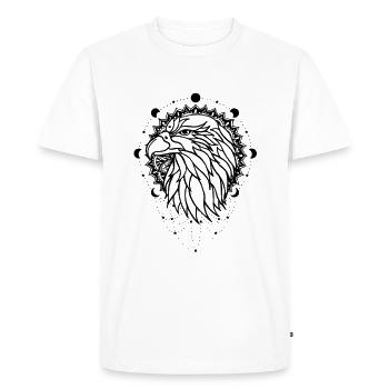 Eagle - power animal - Men's Premium Organic T-Shirt - white - Front - Nico (187cm)