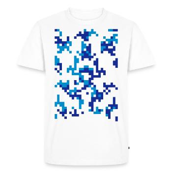 digital camouflage camouflage - Men's Premium Organic T-Shirt - white - Front - Nico (187cm)