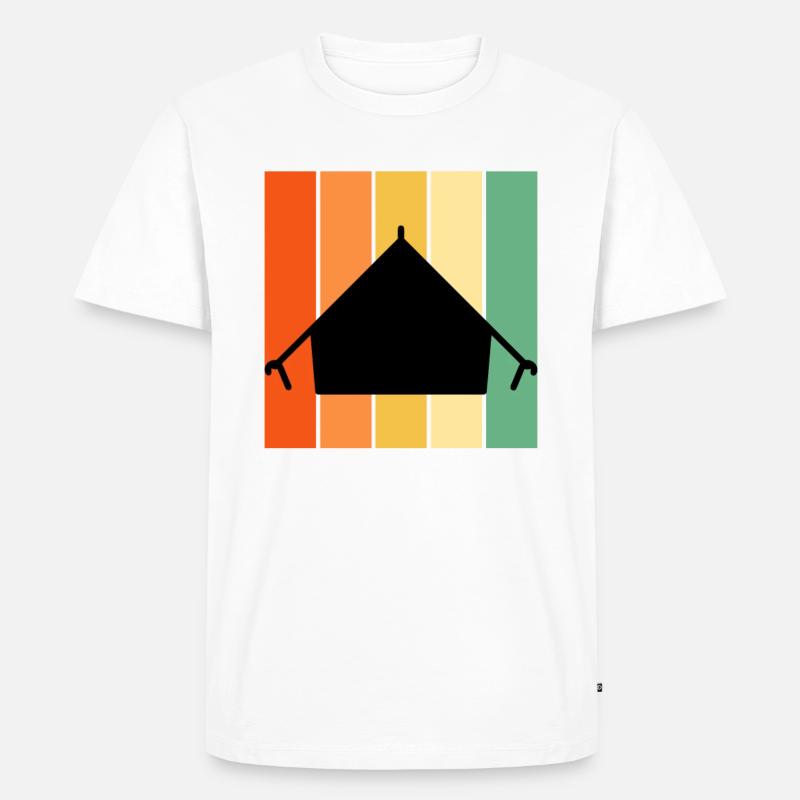 Bin Zelten! - Männer Premium Bio T-Shirt - Weiß
