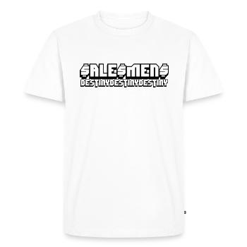Vendeur Destiny - T-shirt Premium bio Homme - blanc - Devant - Nico (187cm)