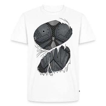 Sci Fi Fantasy Hero Armor - T-shirt Premium bio Homme - blanc - Devant - Nico (187cm)