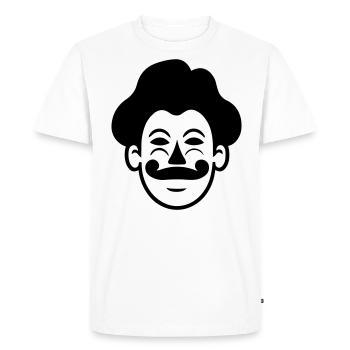clown - T-shirt Premium bio Homme - blanc - Devant - Nico (187cm)