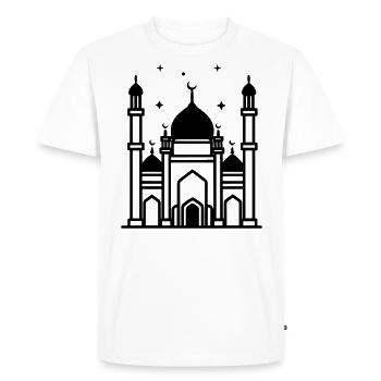Mosquée - T-shirt Premium bio Homme - blanc - Devant - Nico (187cm)