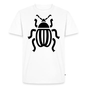 scarabée - Men's Premium Organic T-Shirt - white - Front - Nico (187cm)