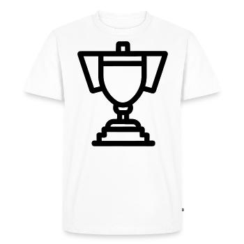trophy - Men's Premium Organic T-Shirt - white - Front - Nico (187cm)