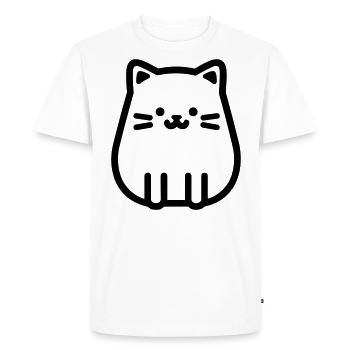 kitten - Men's Premium Organic T-Shirt - white - Front - Nico (187cm)