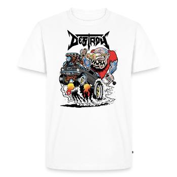 DESTROAD - T-shirt Premium bio Homme - blanc - Devant - Nico (187cm)