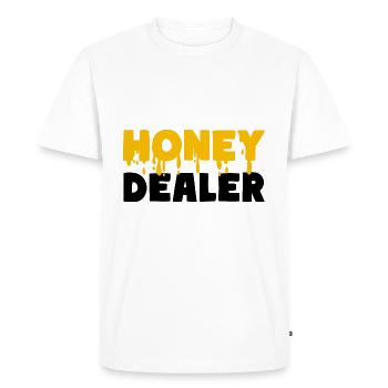 Honey Dealer Honey Bees - T-shirt Premium bio Homme - blanc - Devant - Nico (187cm)