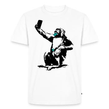 INOLA-Selfie - T-shirt Premium bio Homme - blanc - Devant - Nico (187cm)
