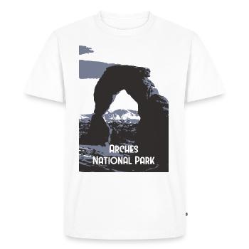 Arches National Park - Men's Premium Organic T-Shirt - white - Front - Nico (187cm)