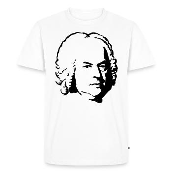 Bach - T-shirt Premium bio Homme - blanc - Devant - Nico (187cm)